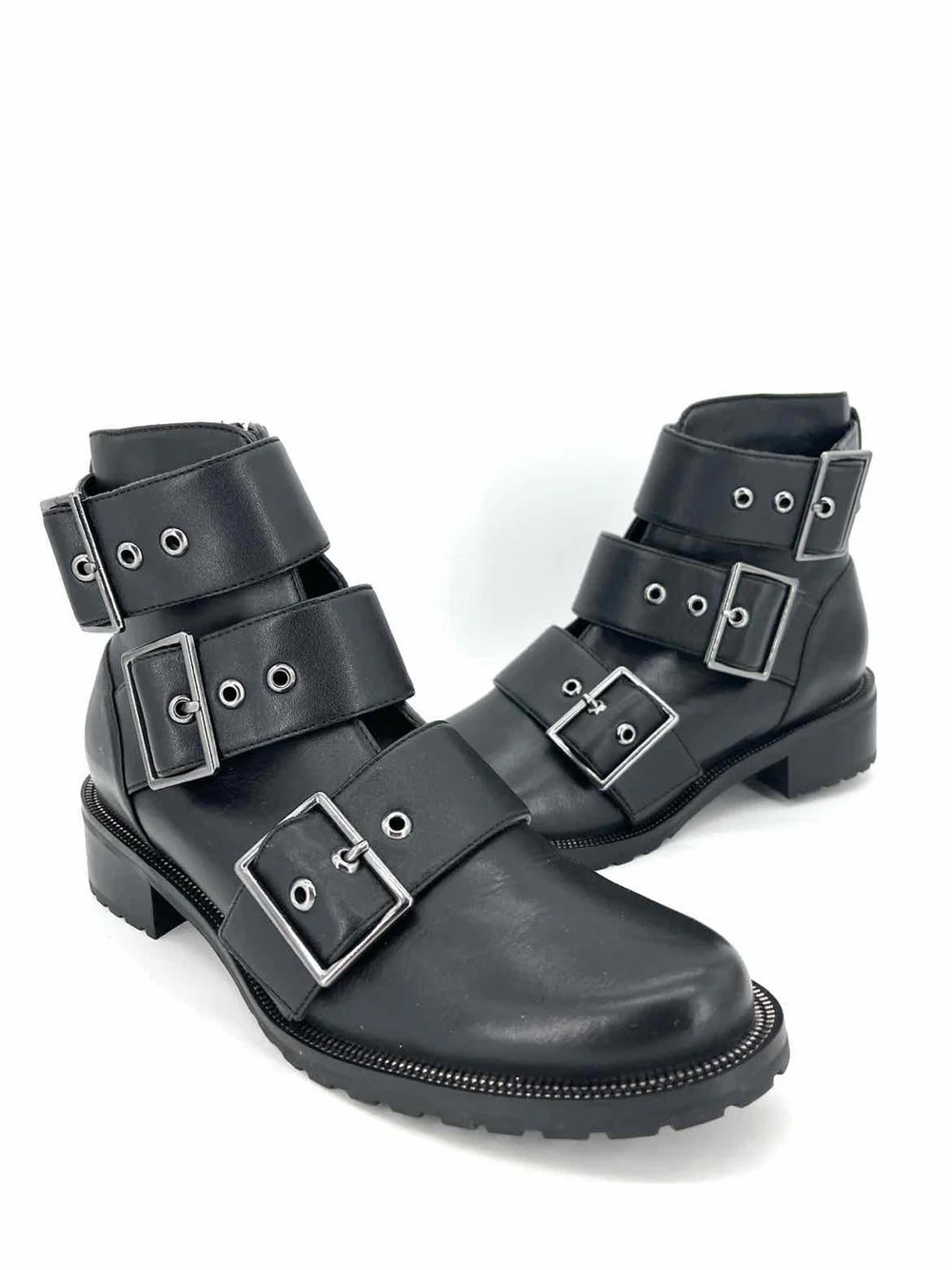 Blondo Camila Waterproof Leather Buckle Boots 8.5